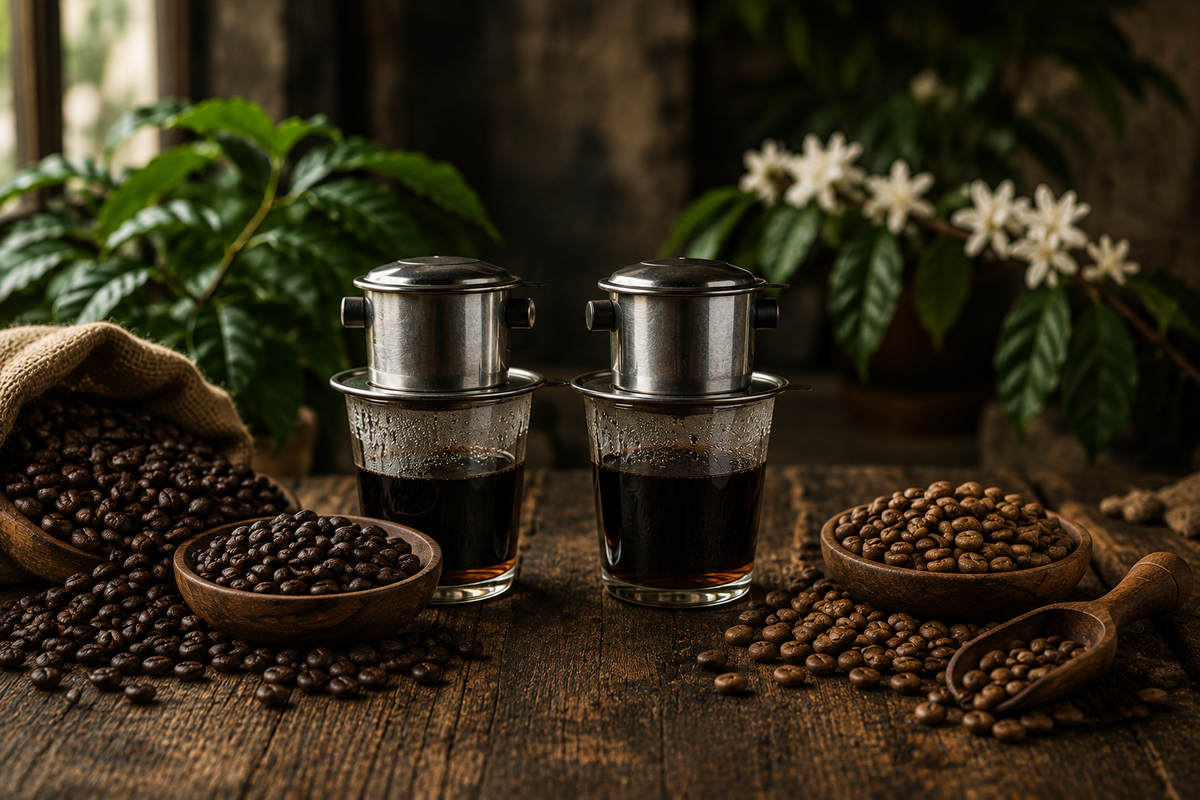Arabica ja Culi: kaksi erilaista tarinaa saman phin-suodattimen alla